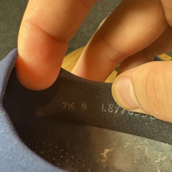 SAS Shoes Womens Size 7.5 N Navy Bliss Tripad Comfort Foot Bed Slip On Wedge - Picture 7 of 7